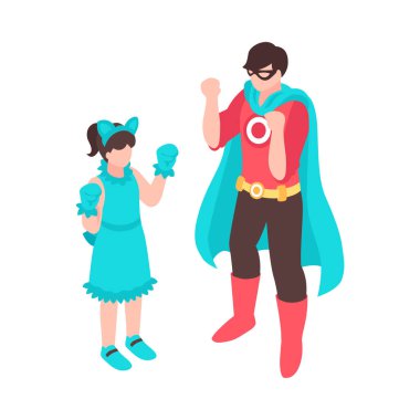 Isome çocukları animasyon partisi kompozisyonu. Boş arka plan vektör illüstrasyonunda izole edilmiş çocuk partisi simgeleri.