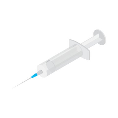 Boş arkaplan vektörü illüstrasyonunda izole edilmiş ekipman ikonları ile mobil tıp izometrik bileşimi