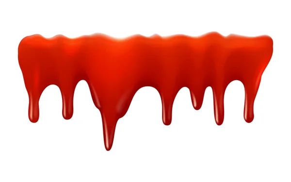 Illustration Vectorielle Éclaboussures Réalistes Jus Tomate — Image vectorielle