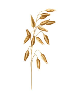 Realistic muesli composition with isolated image of cereal on blank background vector illustration