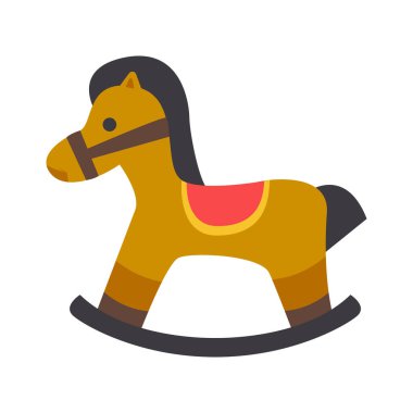 Children room interior composition with isolated image of domestic kids place item on blank background vector illustration