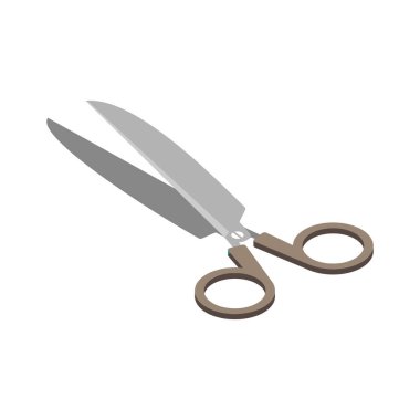 Isometric shoemaker composition with isolated image of shoe making repairing tool on blank background vector illustration