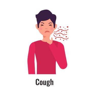Asthma composition with isolated medical infographic image of chronic disease on blank background vector illustration