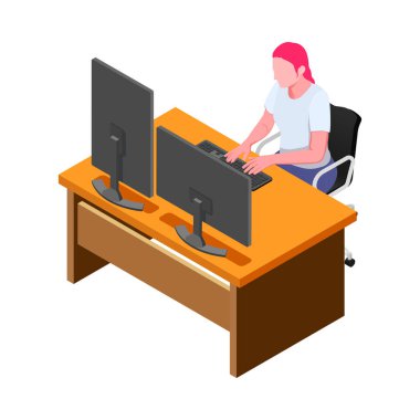 Gaming development gamers game industry composition with human characters and electronic devices vector illustration