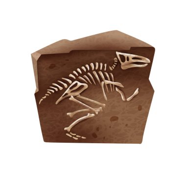 Archeology composition with isolated artifact image on blank background vector illustration