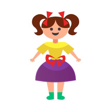 Children room interior composition with isolated image of domestic kids place item on blank background vector illustration