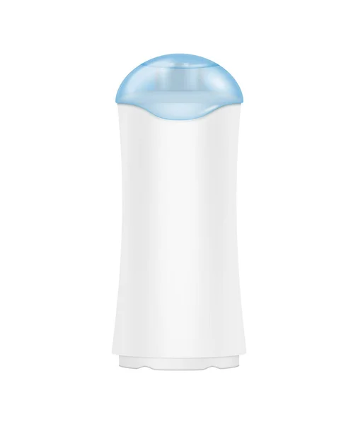 Detergent Bottles Transparent Composition Isolated Realistic Image Empty Plastic Jar — Vetor de Stock