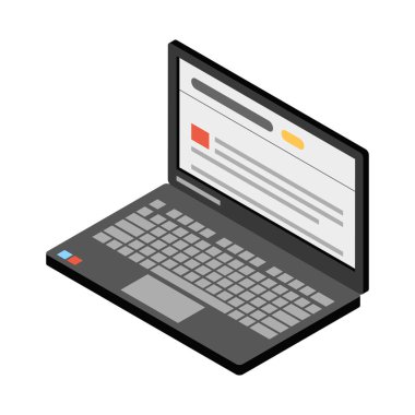 Boş arkaplan vektör illüstrasyonunda okuma ve kütüphane izometrik kompozisyonu