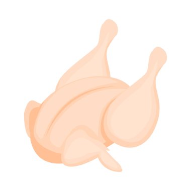 Çiftçilik ürünü illüstrasyonunun izole edilmiş görüntüsüyle tavuk çiftliği kümes hayvanları üretimi izometrik bileşimi