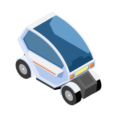 Kişisel eko yeşil taşıma izometrik insan bileşimi insan karakter vektör ilüstrasyonuna izole bir görünüm ile