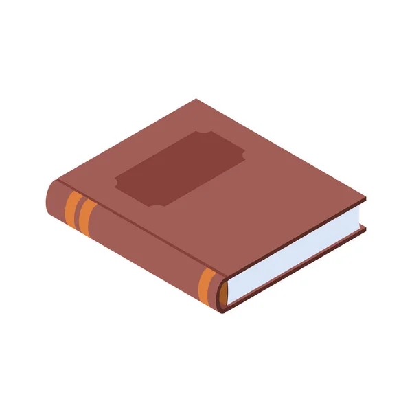 Reading Library Isometric Composition Reading Information Icons Blank Background Vector — Vetor de Stock