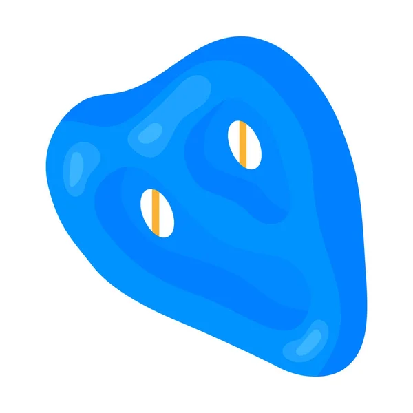 Izometrická Modrá Horolezecká Stěna Držet Bílém Pozadí Vektor Ilustrace — Stockový vektor