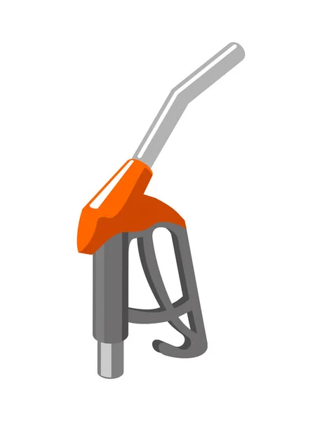 Isometric Petrol Station Gun Icon White Background Vector Illustration — Stock Vector