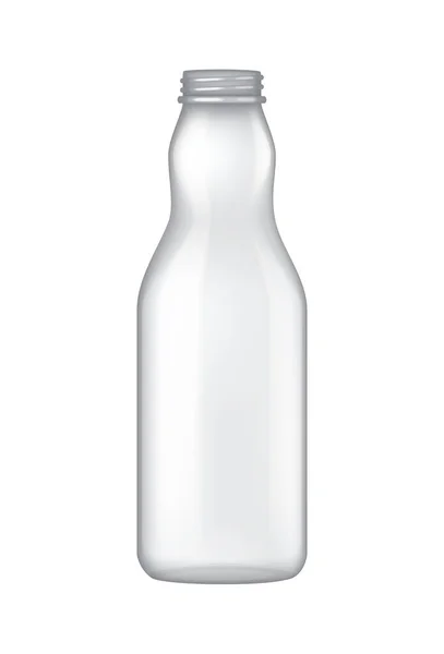 Realistic Empty Glass Bottle Cap Vector Illustration — Stock Vector