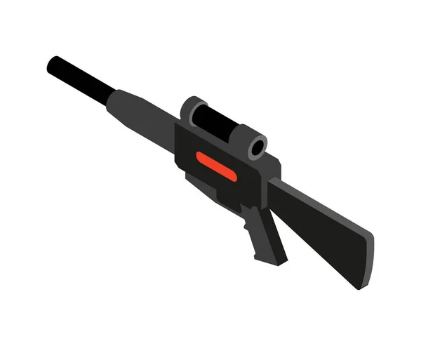 Pistola Láser Tag Juego Ilustración Vector Isométrico — Vector de stock