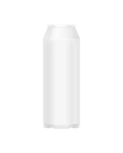 Blank White Plastic Detergent Bottle Mockup Realistic Vector Illustration — Stock Vector