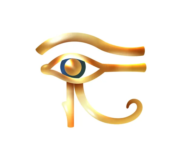 Dessin Animé Oeil Symbole Égyptien Horus Illustration Vectorielle — Image vectorielle