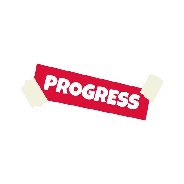 Sticker Progress Dreams Vision Board Flat Icon Vector Illustration — Stock Vector
