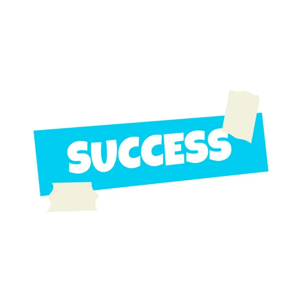 Success Sticker Dreams Vision Board Flat Icon Vector Illustration — Stock Vector
