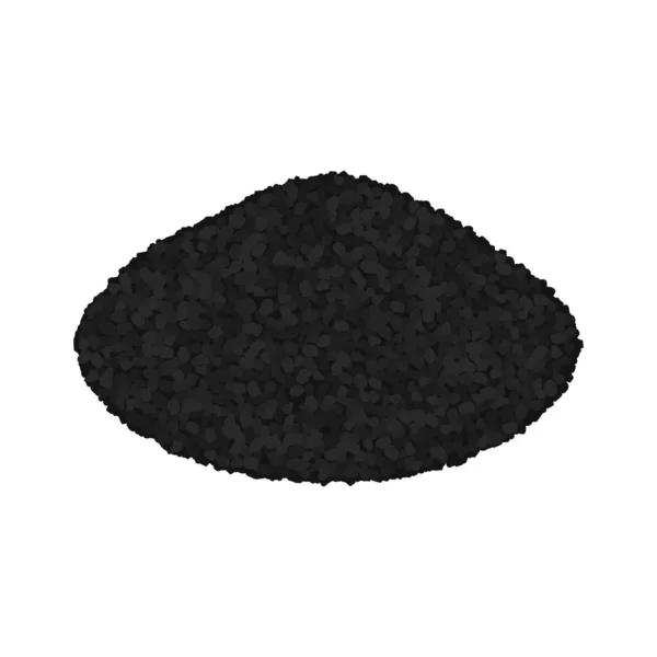 Montón Isométrico Carbón Sobre Fondo Blanco Ilustración Vectorial — Archivo Imágenes Vectoriales