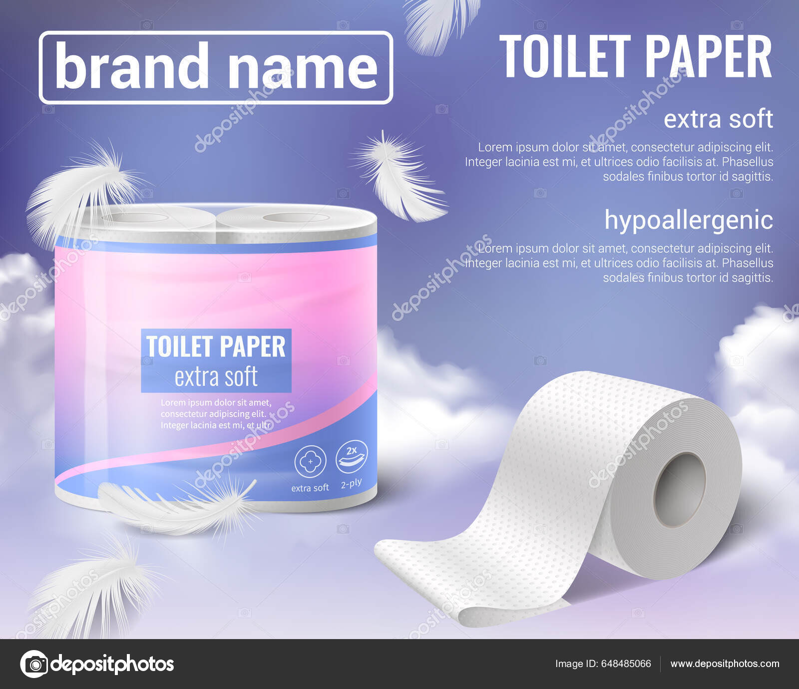 White paper kitchen towel roll Royalty Free Vector Image