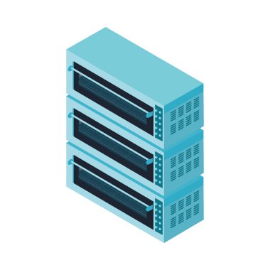 Isometric fırın profesyonel mutfak ekipmanı 3d vektör illüstrasyon