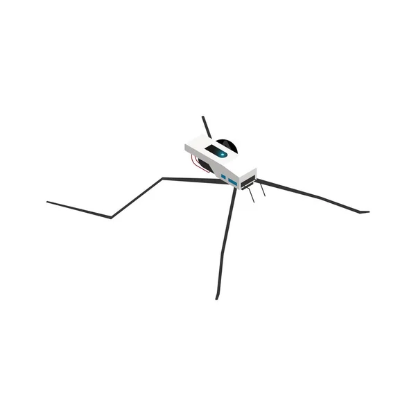 Illustration Vectorielle Icône Isométrique Strider Eau Robot Biologique — Image vectorielle