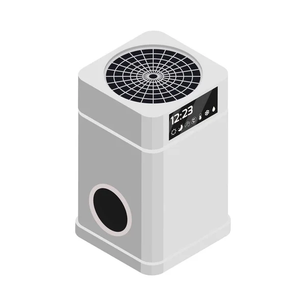 现代空气净化器等距图标3D矢量插图 — 图库矢量图片