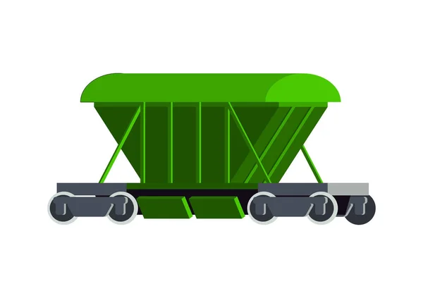 Icono Plano Metalurgia Con Maquinaria Para Transporte Acero Vector Ilustración — Vector de stock