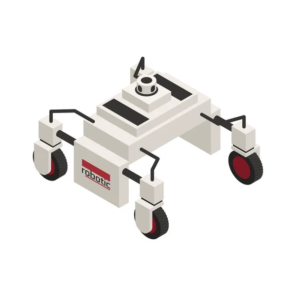 Icône Isométrique Agriculture Intelligente Avec Illustration Vectorielle Robot Agricole — Image vectorielle