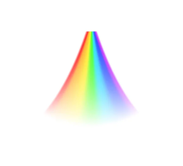 Ícone Espectro Arco Íris Brilhante Ilustração Vetorial Realista — Vetor de Stock