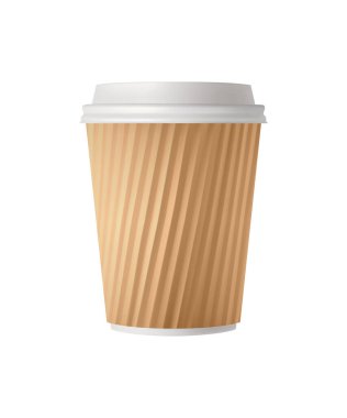 Boş arkaplan vektör illüstrasyonunda kağıt kutusunun izole edilmiş görüntüsüyle paket hazır yemek gerçekçi bileşimi