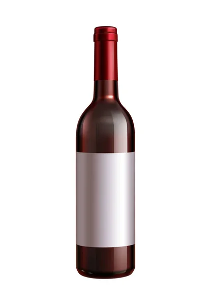 Wine Splash Ρεαλιστική Σύνθεση Απομονωμένη Άποψη Του Αλκοολούχου Ποτού Από — Διανυσματικό Αρχείο