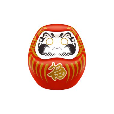 İzole edilmiş kültürel sembollere sahip gerçekçi Japon kompozisyonu düz izole görüntü vektörü çizimi