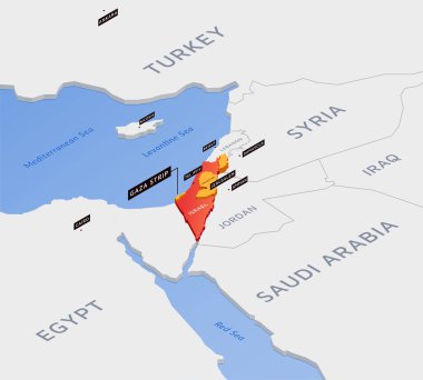 Isome Ortadoğu bölgesi illüstrasyonu