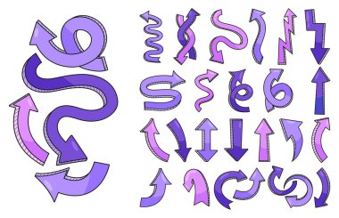 El çizilmiş oklar ayarlandı