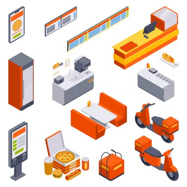 Isome Fast food Restoranı Orijinal elementler koleksiyonu