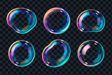 Gerçekçi su kabarcıkları kümesi 