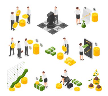 İzometrik görünümde yatırım ayarlandı