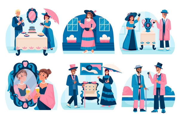 Gradient cinema vertical banner template collection