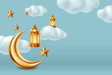 Isra Miraj arkaplanı gerçekçi