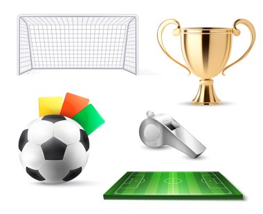 Gerçekçi futbol unsuru koleksiyonu