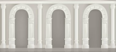 Kemer türleri gerçekçi arkaplan bileşimi