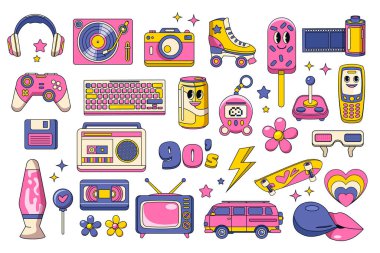 90 'lar temalı renkli bir kolaj kaset çalar, patenler, lav lambası, eski bir kamera ve çeşitli retro cihazlar dahil. Tasarım, 1990 'ların nostaljisini çağrıştıran canlı renkler ve neşeli şekiller içeriyor..