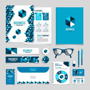 Düz tasarımda iş sunumu unsurları