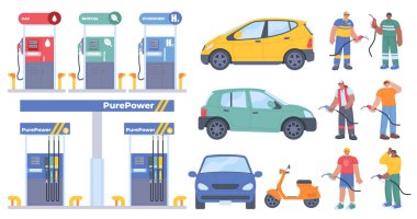 Düz Benzin İstasyonu Elementi Ayarlandı