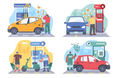 Düz Benzin İstasyonu Resim Koleksiyonu