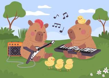 Düz Capybara Müzik Kompozisyonu