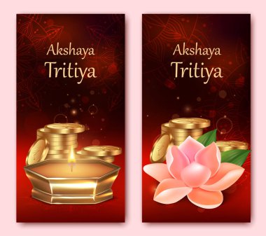 Akshaya Tritiya Gerçekçi Dikey Sancaklar St