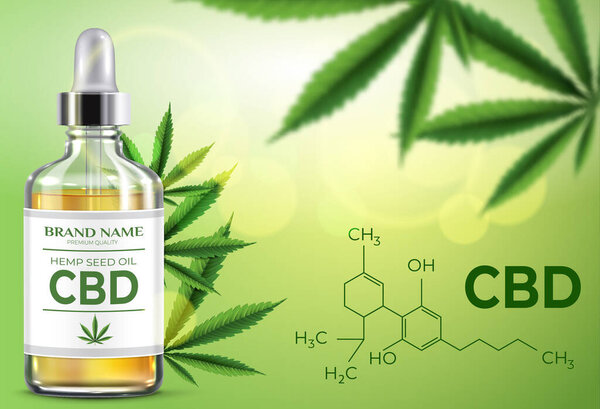 Нефть КБР Реалистичный фон с химической формулой